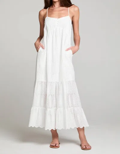 Saltwater Luxe Amalia Midi Dress In Salt In White