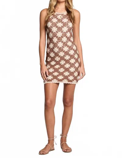 Saltwater Luxe Ashlynn Mini Dress In Mocha In Brown