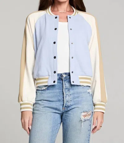 Saltwater Luxe Autumn Jacket In Light Blue In Multi