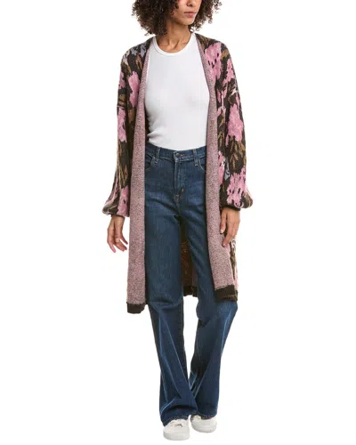 Saltwater Luxe Balloon Sleeve Duster In Pink