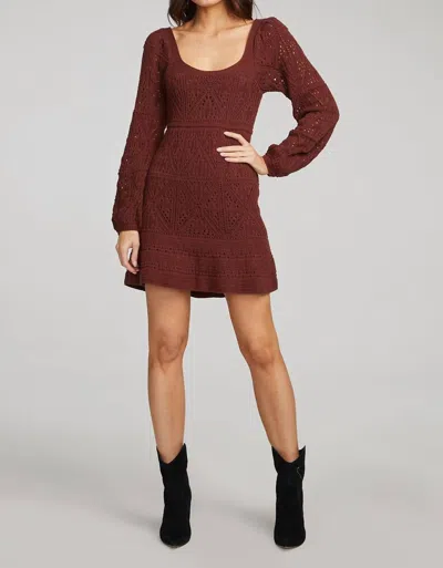 Saltwater Luxe Bibianna Sweater Dress In Mulberry In Brown