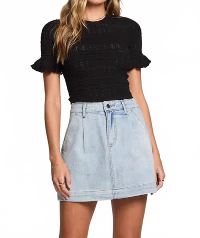 Saltwater Luxe Bolton Cropped Sweater In Black