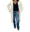 Saltwater Luxe Button Up Sweater Cardigan In Vanilla In White