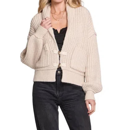 Saltwater Luxe Cain Sweater In Oatmeal In White