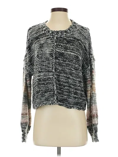 Pre-owned Saltwater Luxe Cardigan Sweater In Gray