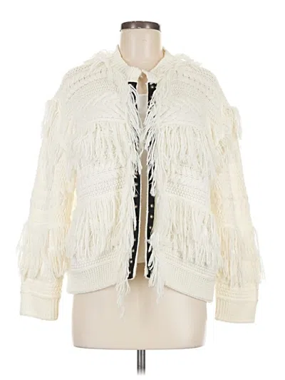 Pre-owned Saltwater Luxe Cardigan Sweater In Ivory