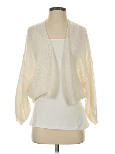 Pre-owned Saltwater Luxe Cardigan Sweater In Ivory