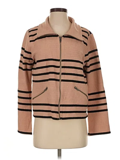 Pre-owned Saltwater Luxe Cardigan Sweater In Tan