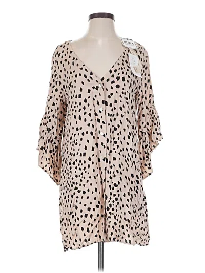 Pre-owned Saltwater Luxe Casual Dress In Tan