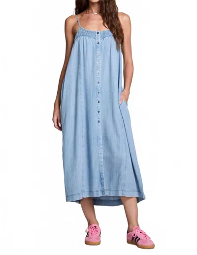 Saltwater Luxe Matilda Midi Dress In Vintage Indigo In Animal Print