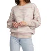 Saltwater Luxe Cheri Stripe Crewneck Sweater In Beige In Beige