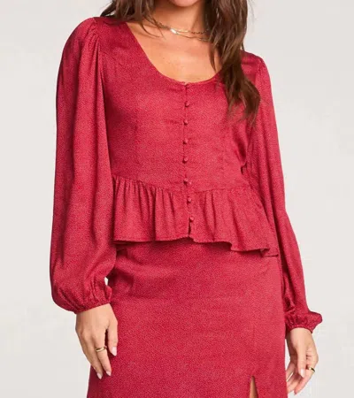 Saltwater Luxe Clarence Top In Red