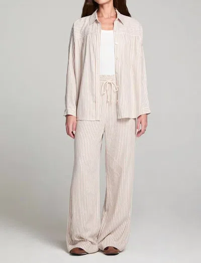 Saltwater Luxe Claye Pant In Almond In Pink