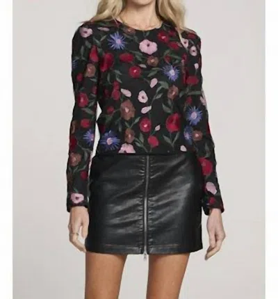 Saltwater Luxe Cobain Long Sleeve Top In Black