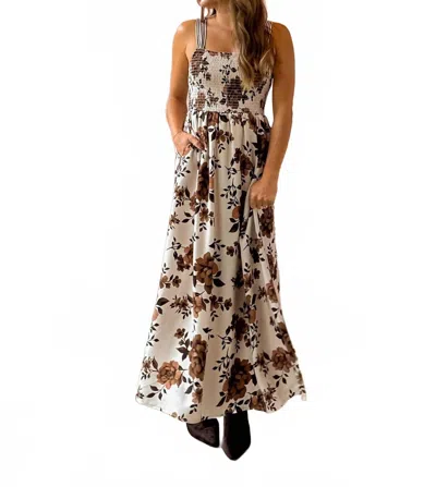 Saltwater Luxe Costa Midi Dress In Brown