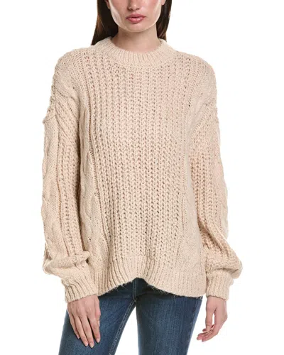 Saltwater Luxe Crewneck Sweater In White