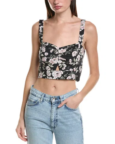 Saltwater Luxe Crop Tank Top In Black