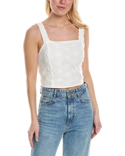 Saltwater Luxe Crop Tank In White