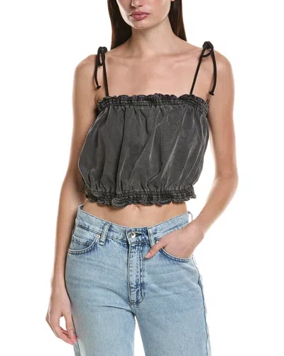 Saltwater Luxe Cropped Tank Top In Gray