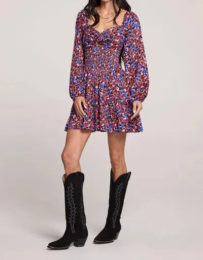 Saltwater Luxe Daliana Mini Dress In Black In Multi