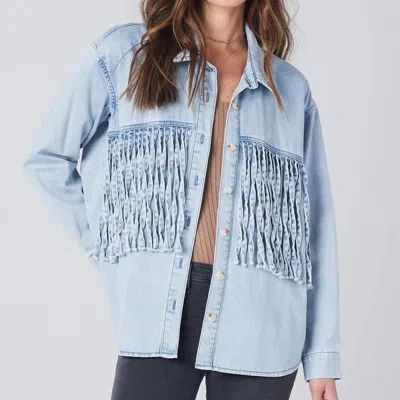 Saltwater Luxe Del Mar Jacket In Stonewash In Blue