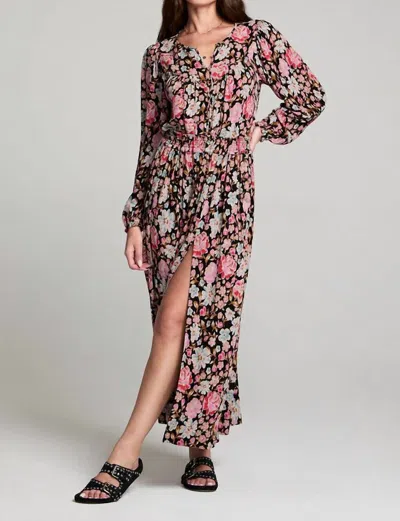 Saltwater Luxe Delvine Skirt In Midnight Floral Fusion