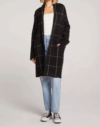 Saltwater Luxe Desreen Long Sleeve Sweater In Black