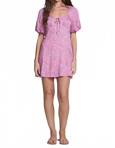 Saltwater Luxe Dia Mini Dress In Azalea In Pink