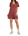 Shop Saltwater Luxe Dream Mini Dress In Mulberry In Pink