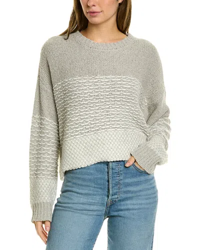 Saltwater Luxe Dropped-shoulder Sweater In Gray
