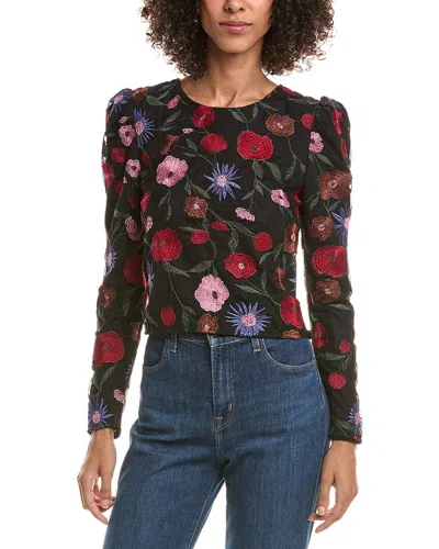 SALTWATER LUXE SALTWATER LUXE EMBROIDERED MESH TOP