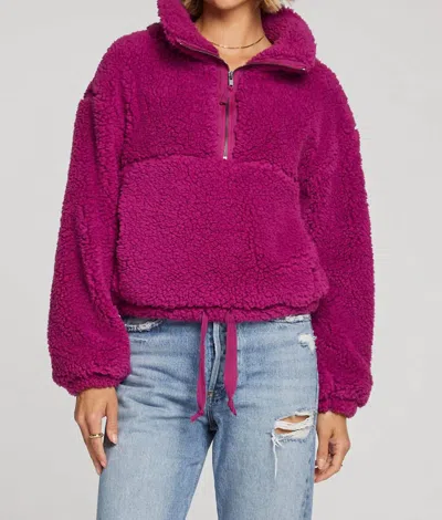 Saltwater Luxe Everest Pullover In Berry In Pink
