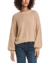 Saltwater Luxe Eyelash Fringe Sweater In Multi