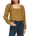 Saltwater Luxe Callen Top In Olive In Green