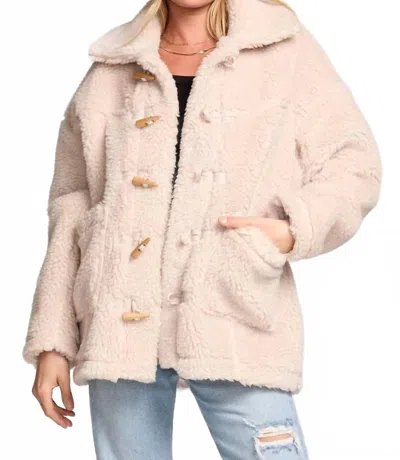 Saltwater Luxe Finnley Jacket In Natural In Pink