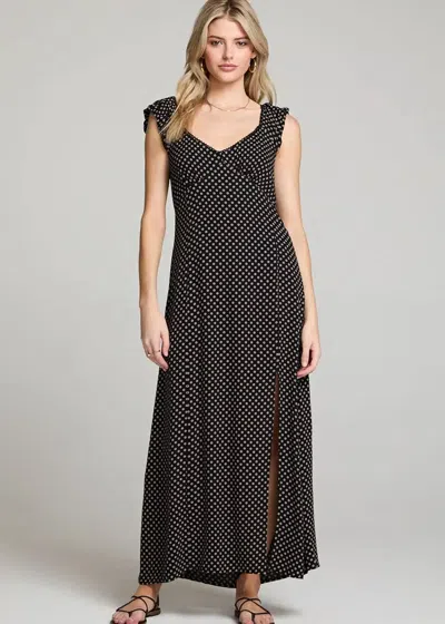 Saltwater Luxe Fiora Midi Dress In Black