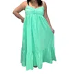 Saltwater Luxe Flora Maxi Dress In Sea Green In Multi