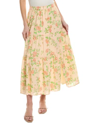 Saltwater Luxe Floral Maxi Skirt In Pink