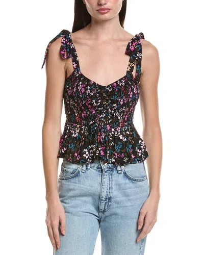 Saltwater Luxe Floral Tank Top In Black