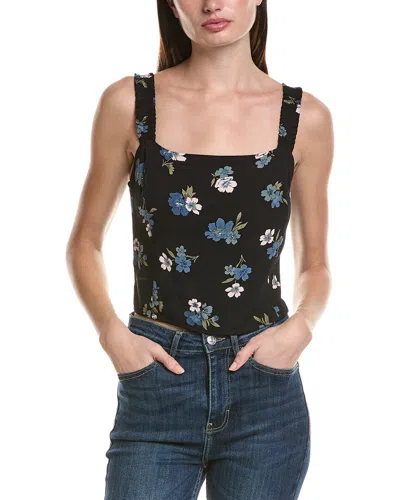 Saltwater Luxe Floral Tank Top In Black
