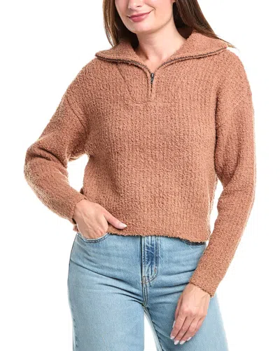 SALTWATER LUXE FUZZY 1/2-ZIP PULLOVER