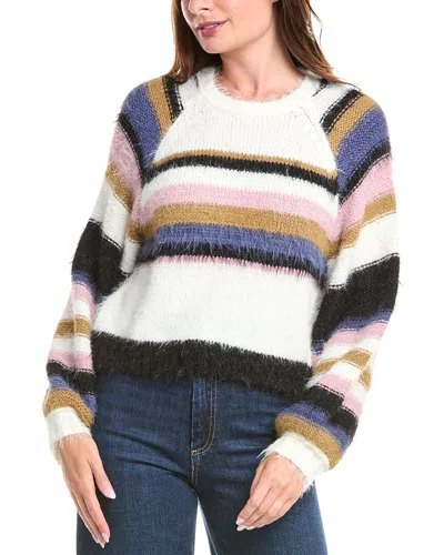 Saltwater Luxe Fuzzy Eyelash Sweater In Multi