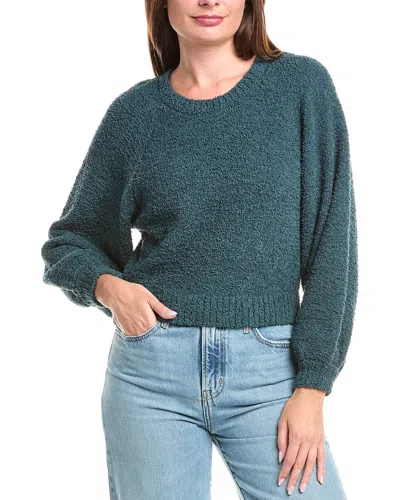 Saltwater Luxe Fuzzy Sweater In Green