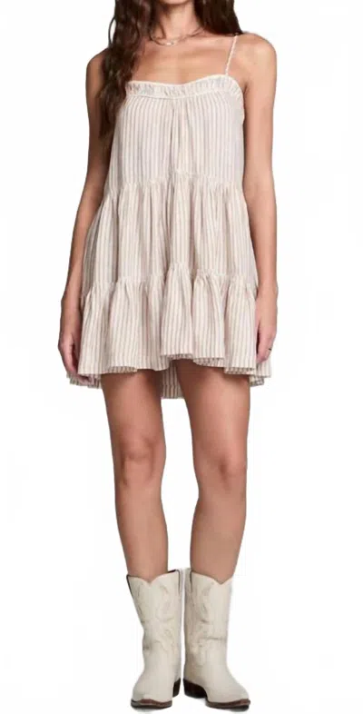 Saltwater Luxe Genevieve Mini Dress In Almond In Brown