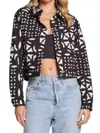 Saltwater Luxe Jayme Jacket In Geometric Black In Multi