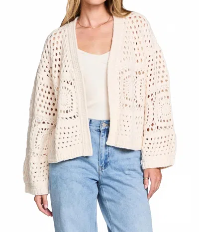 Saltwater Luxe Havenn Chunky Knit Sweater In Natural In White