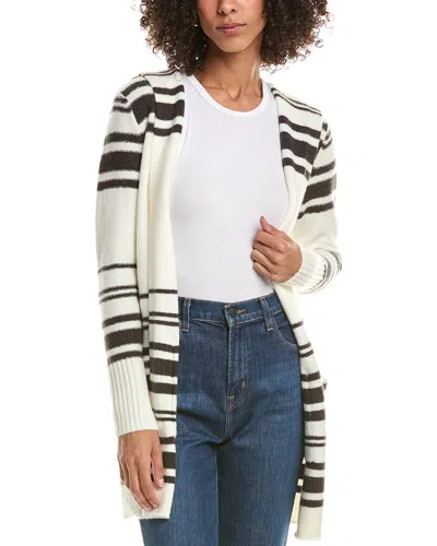 Saltwater Luxe Hooded Wool-blend Cardigan In White