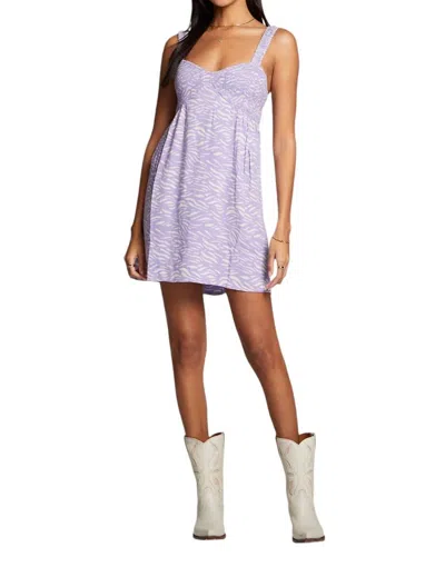 Saltwater Luxe Iris Tiger Mini Dress In Purple In Pink