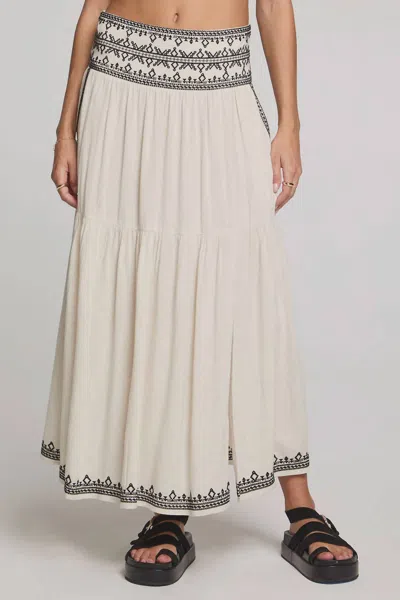 Saltwater Luxe Jaelynn Midi Skirt In Natural In White
