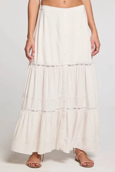 Saltwater Luxe Jaycee Maxi Skirt In Salt In White